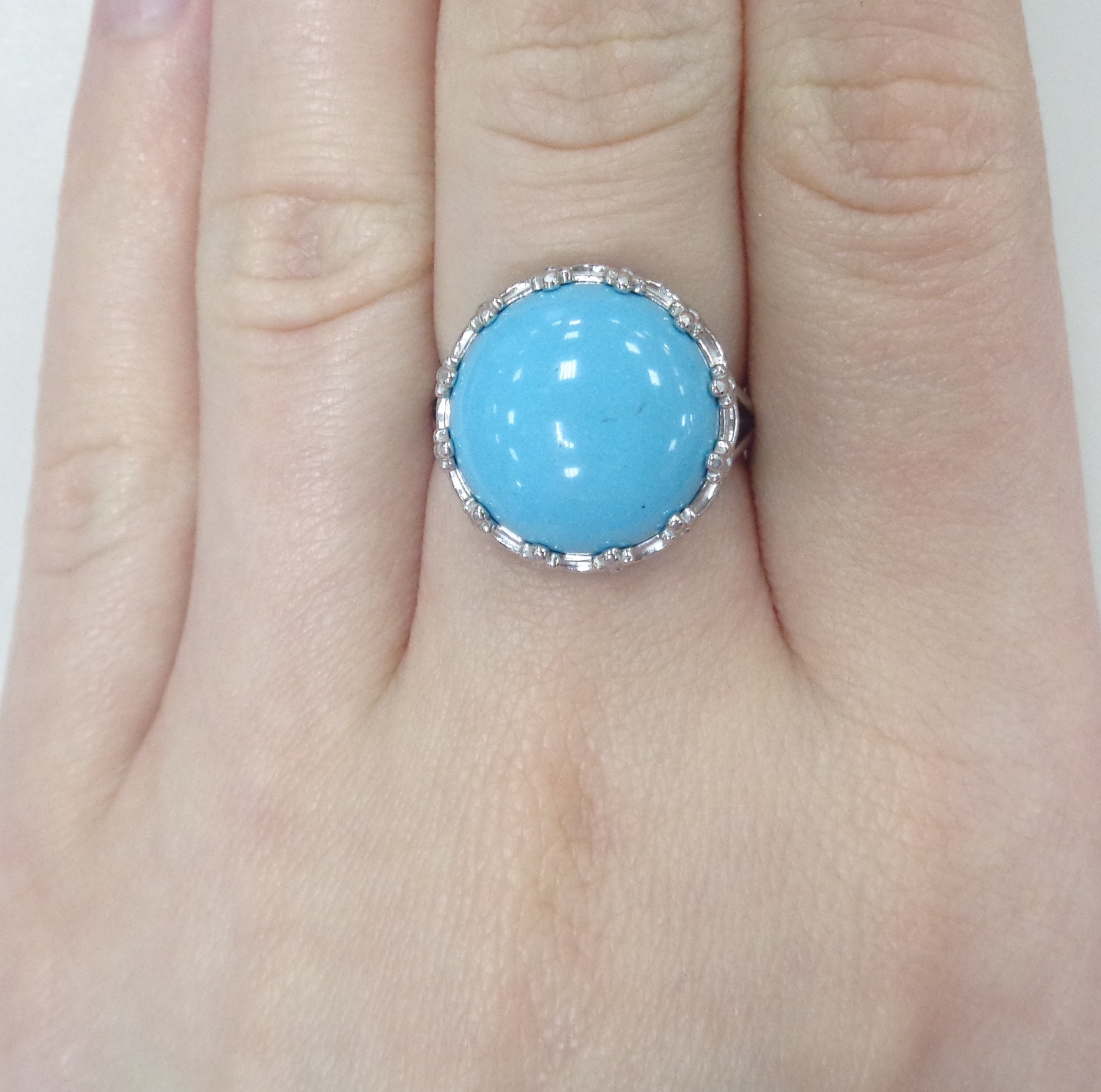 Серебряное кольцо с бирюзой